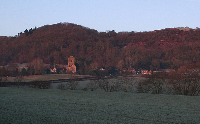 Little Malvern Court, Priory and Farm at Dawn