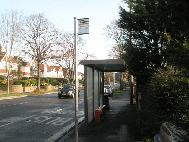 Bus stop by Ken's hairdressers