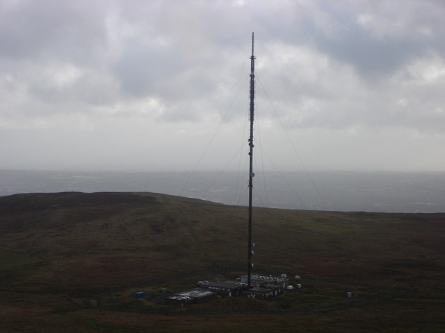 NGW Transmitter Complex in detail - Divis Mountain.