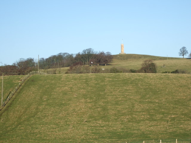 Folly tower on Hill of Binns