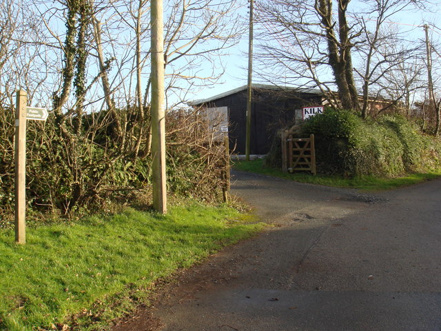 Footpath and entrance to Kilkhampton AFC ground