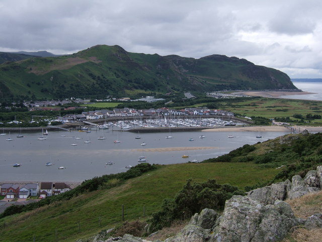 Conwy Marina and Conwy Mountain by BrianPritchard