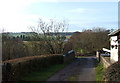 Lane crossing Botterham Locks, Staffordshire