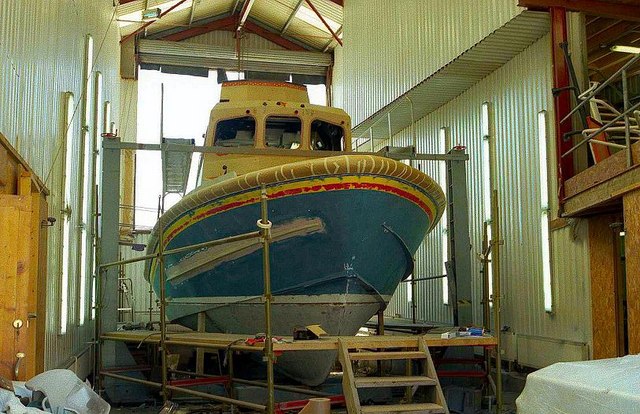 Lifeboat at Ballyhack boatyard