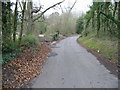 View along a minor road across St Alban