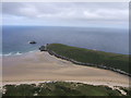 Pentire Point East, from above Crantock Beach