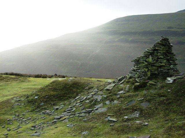 Cairn on the Tal Trwynau ridge