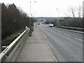 Looking SE along Vauxhall Road from bridge over the Great Stour