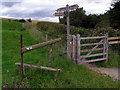 ST8412 : Stile and gate, Hambledon Hill by Jim Champion
