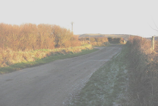 Road east of Rhydolion