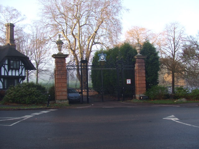Madingley Hall, the iron gates