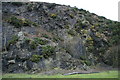 Quarry face near Cwmyrhiwdre