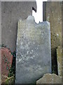 Old gravestone, Bangor Abbey graveyard