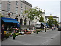 Armagh Library and open air market