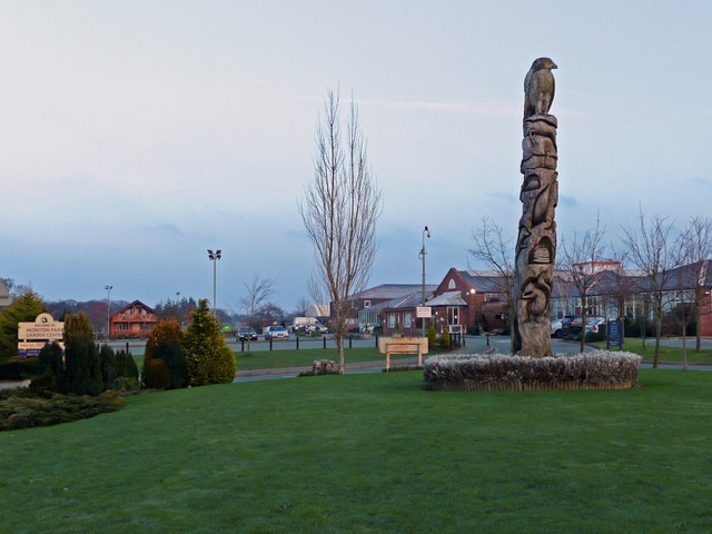 Totem pole at Moreton Park Garden Centre