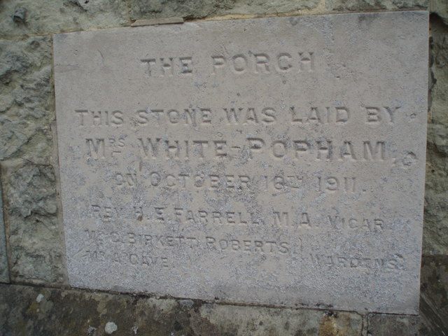 Foundation Stone for St Paul's Shanklin