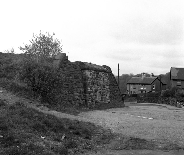 Old bridge abutment on Pickle Bridge branch