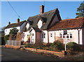 TL9758 : Cottages, High Street, Rattlesden by Andrew Hill