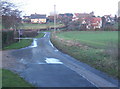 Mitchery Lane passes Walnut Tree Farm