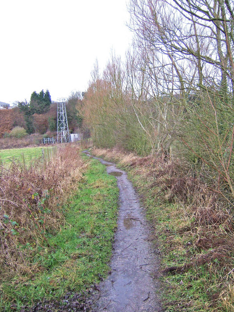 Track from Wilden to Oldington Bridge, near the bridge