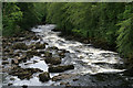 NN5732 : River Dochart at Killin by Mike Pennington