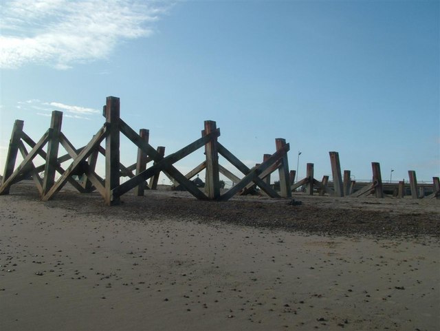 The Remains of the end part of Wellington Pier