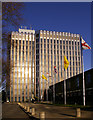 Civic Centre, Silver Street, Enfield, with flagpoles