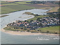 Aerial photo of Alnmouth