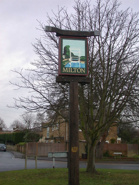 Milton Village Sign south-west side