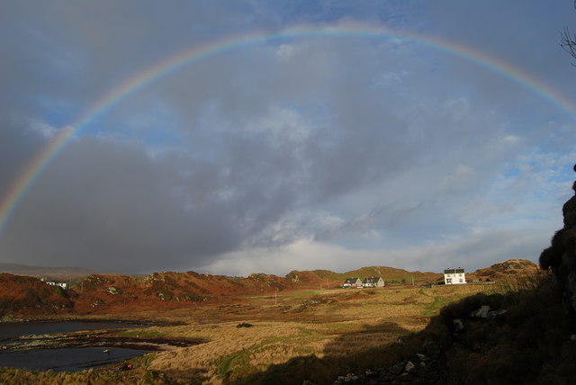 From Dunyvaig Castle to nearby houses