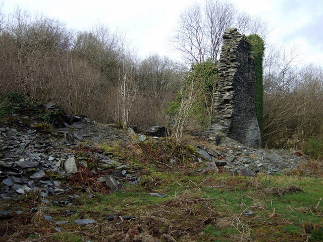 Llanfyrnach mine: Number 1 shaft © Natasha Ceridwen de Chroustchoff ...