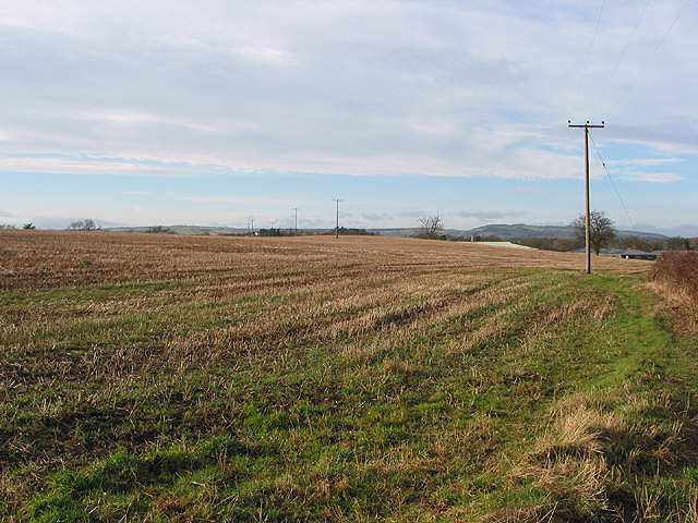 Stubble field by the Ledbury bypass