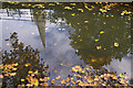 Reflection of Trinity Church in New River Loop, Enfield