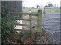 Derelict stile on a Right of Way