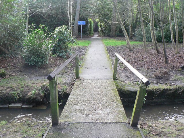 Bournemouth Gardens: footbridge and steps