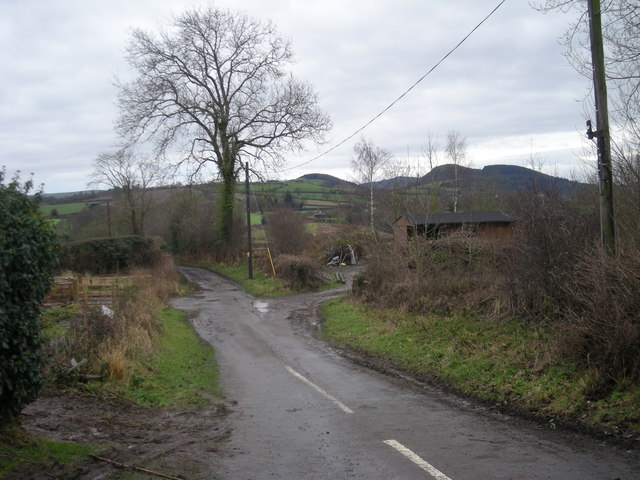 Lane south from Arscott