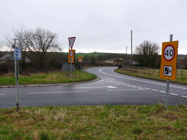 Road Junction at Roundham, Crewkerne, Somerset
