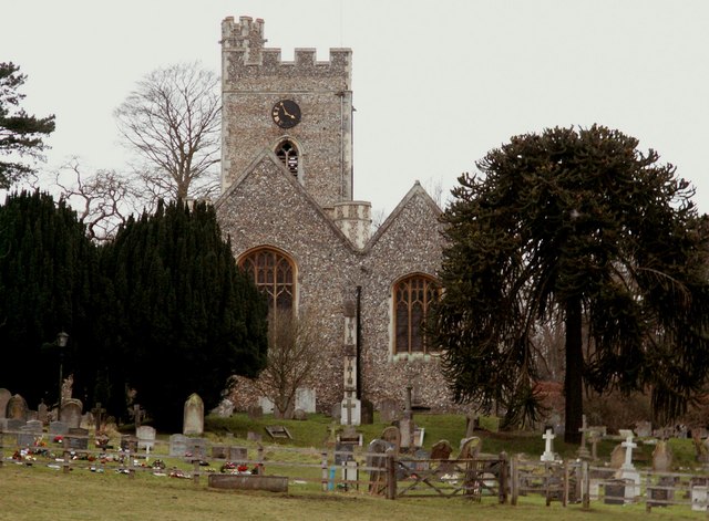 St. Andrew & St. Mary; the parish church of Watton-at-Stone