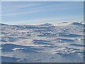 NN6683 : Snow covered moorland by Richard Webb