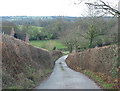 Oxenhall Road heading for Gorsley