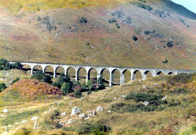 Approaching the Glenfinnan Viaduct by Rail