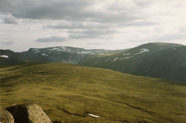 View southwest from Bynack More