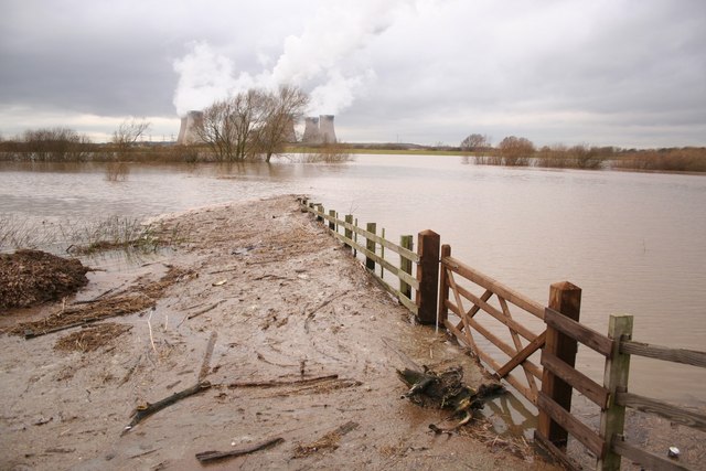Trent floodwaters