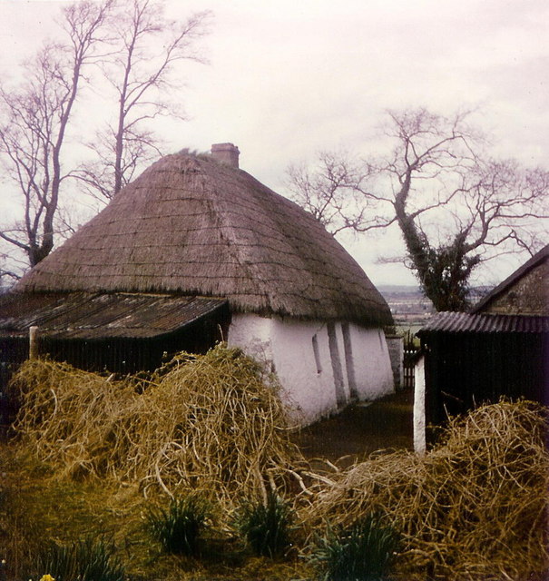 Thatched cottage at Kennetstown, Co. Meath