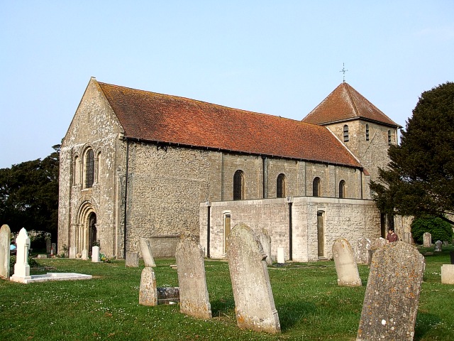 St. Mary's Portchester from its churchyard