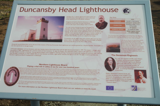 Duncansby Head Lighthouse Info Sign