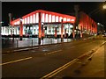 Wembley Arena: floodlit in red