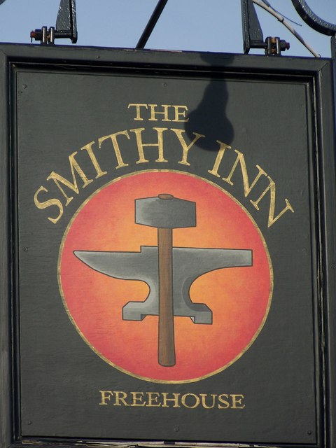 Sign for the Smithy Inn, Charlton Musgrove