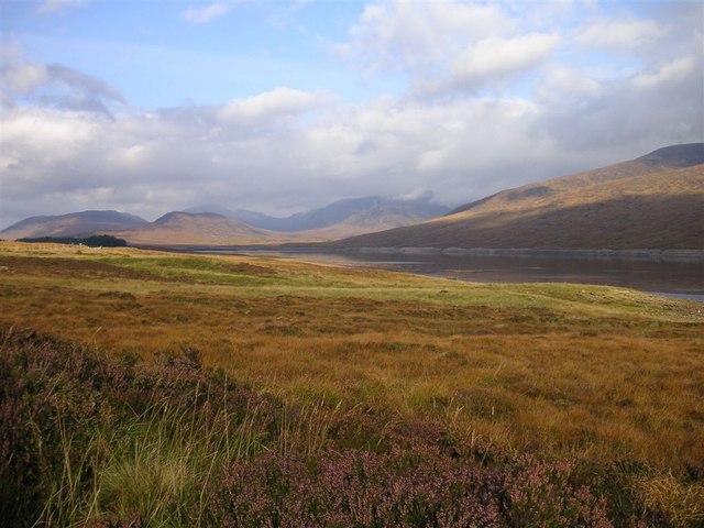 Loch Glascarnoch in autumn colours
