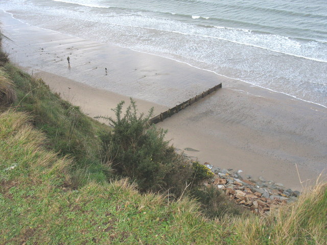 Coastal defences east of Bwlch y brudyn
